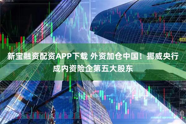 新宝融资配资APP下载 外资加仓中国！挪威央行成内资险企第五大股东